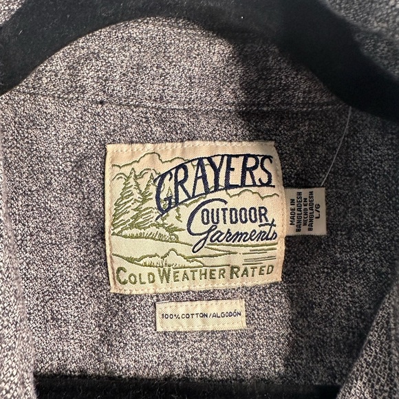 Grayers Charcoal Men's Shirt Jacket - Picture 2 of 5